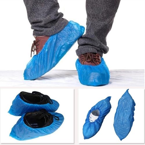 100Pcs Plastic Waterproof Disposable Shoe Covers - Apogee indigo